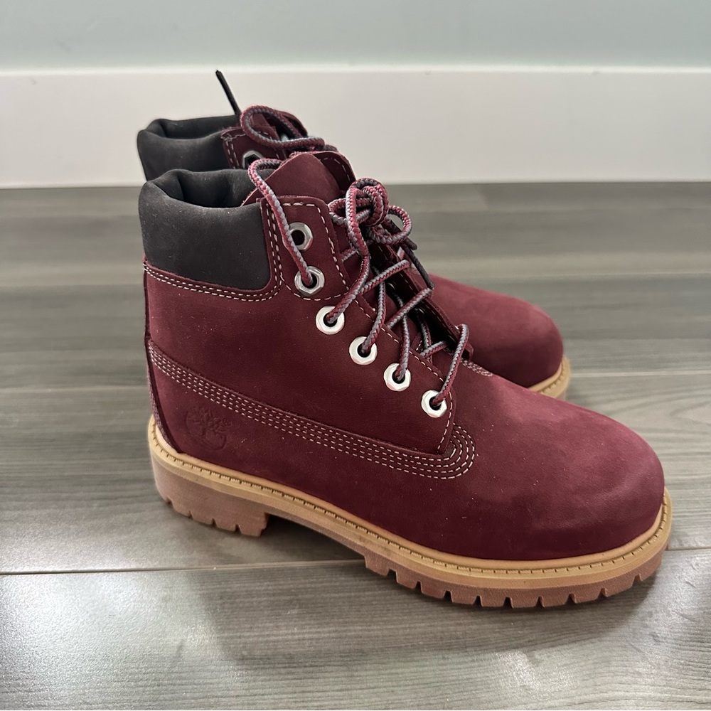 NEW Timberland Kids’ 6 Inch Premium Waterproof Boot, Dark Port, Size 12.5M